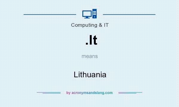 What does .lt mean? It stands for Lithuania