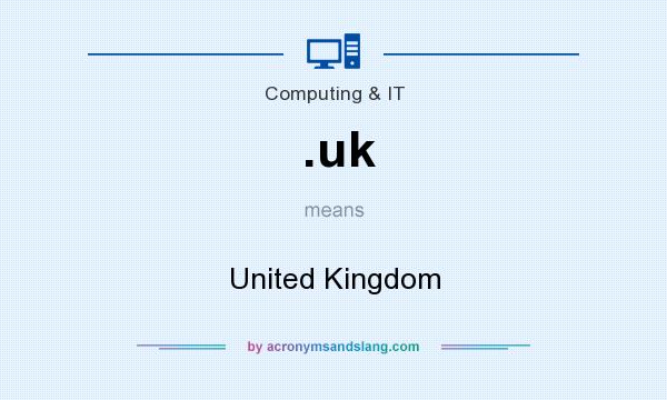 What does .uk mean? It stands for United Kingdom