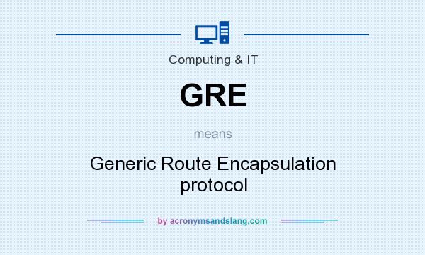 What does GRE mean? It stands for Generic Route Encapsulation protocol