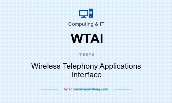 What does WTAI mean? It stands for Wireless Telephony Applications Interface