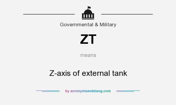 What does ZT mean? It stands for Z-axis of external tank