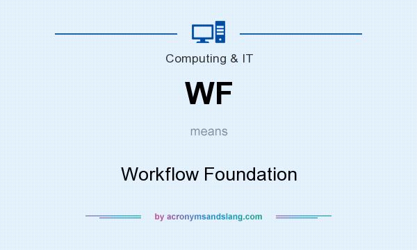What does WF mean? It stands for Workflow Foundation