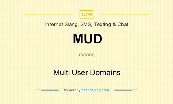 What does MUD mean? It stands for Multi User Domains