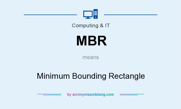 What does MBR mean? It stands for Minimum Bounding Rectangle