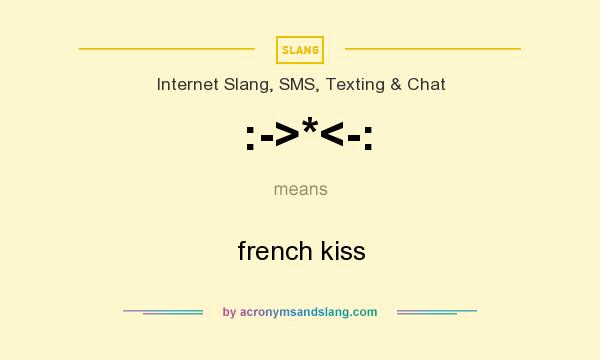 What does :->*<-: mean? It stands for french kiss
