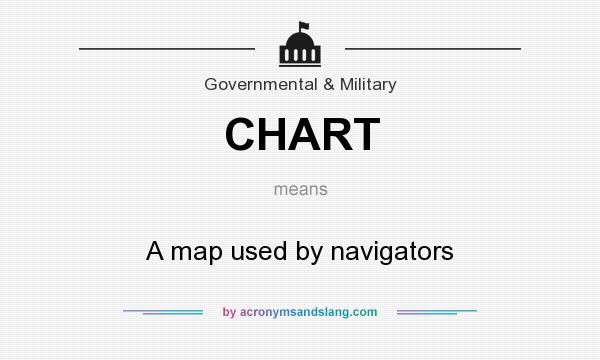 What does CHART mean? It stands for A map used by navigators