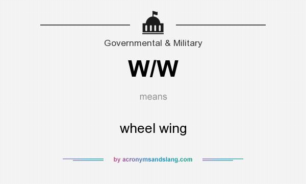 What does W/W mean? It stands for wheel wing