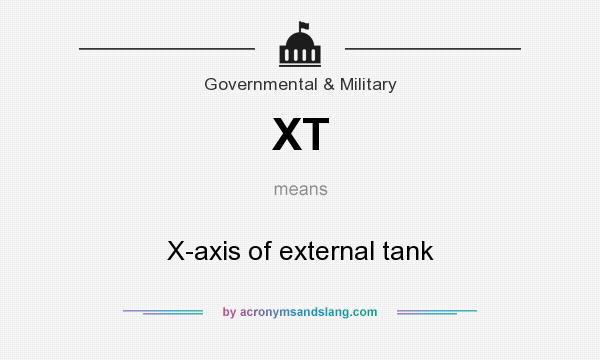 What does XT mean? It stands for X-axis of external tank