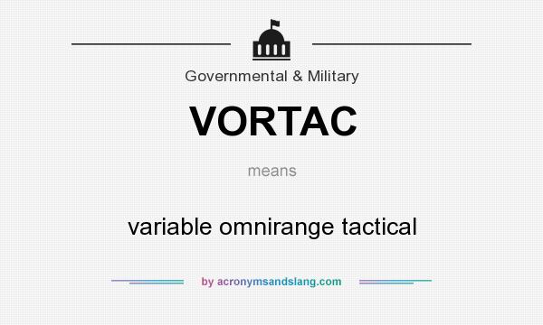 What does VORTAC mean? It stands for variable omnirange tactical