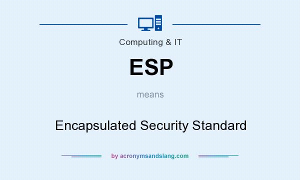 What does ESP mean? It stands for Encapsulated Security Standard