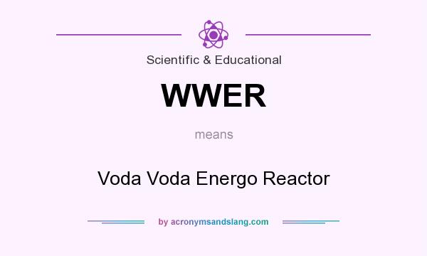 What does WWER mean? It stands for Voda Voda Energo Reactor