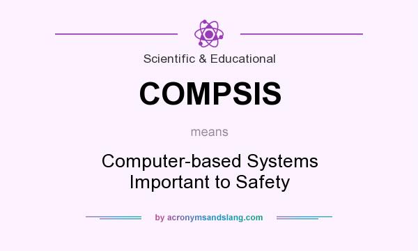 What does COMPSIS mean? It stands for Computer-based Systems Important to Safety
