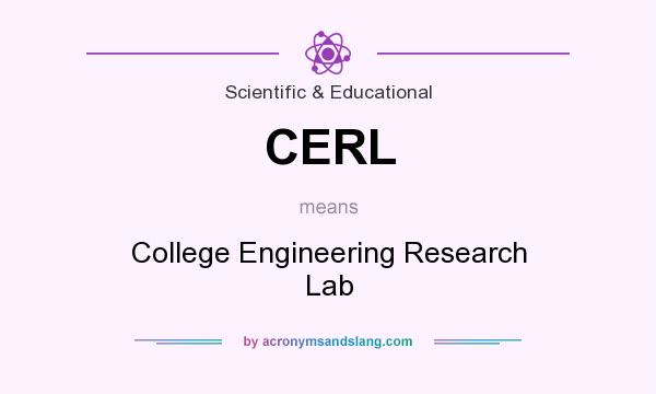 What does CERL mean? It stands for College Engineering Research Lab