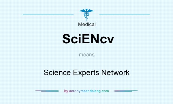 What does SciENcv mean? It stands for Science Experts Network