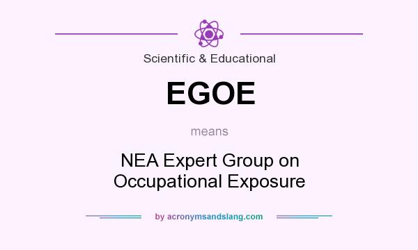 What does EGOE mean? It stands for NEA Expert Group on Occupational Exposure