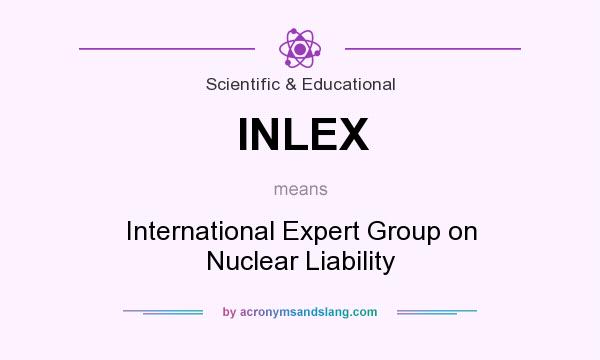 What does INLEX mean? It stands for International Expert Group on Nuclear Liability