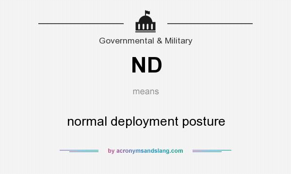 What does ND mean? It stands for normal deployment posture