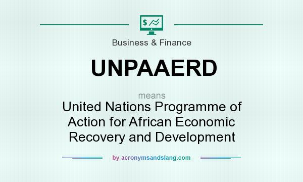 What does UNPAAERD mean? It stands for United Nations Programme of Action for African Economic Recovery and Development