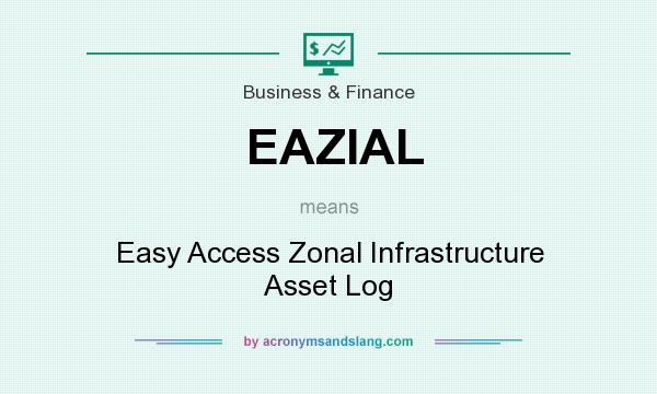 What does EAZIAL mean? It stands for Easy Access Zonal Infrastructure Asset Log