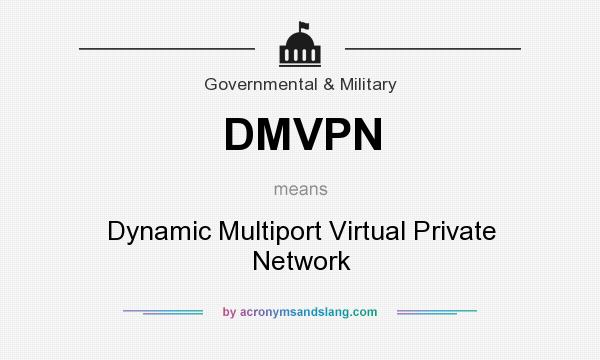 What does DMVPN mean? It stands for Dynamic Multiport Virtual Private Network