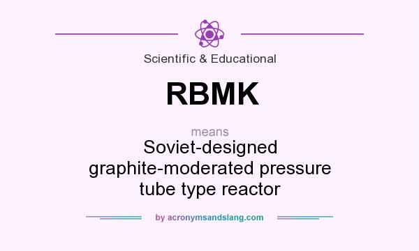 What does RBMK mean? It stands for Soviet-designed graphite-moderated pressure tube type reactor