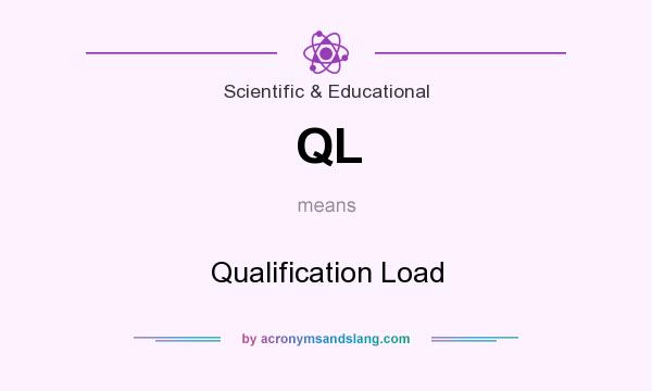 What does QL mean? It stands for Qualification Load