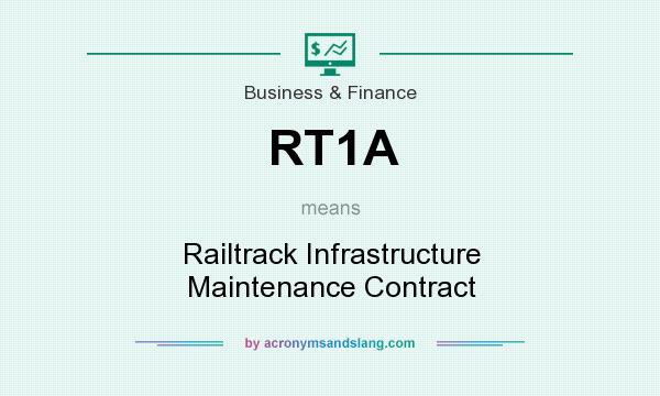 What does RT1A mean? It stands for Railtrack Infrastructure Maintenance Contract