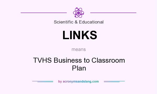 What does LINKS mean? It stands for TVHS Business to Classroom Plan