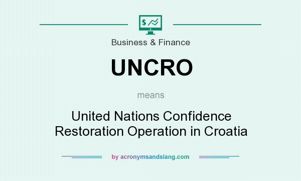 What does UNCRO mean? It stands for United Nations Confidence Restoration Operation in Croatia