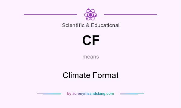 What does CF mean? It stands for Climate Format