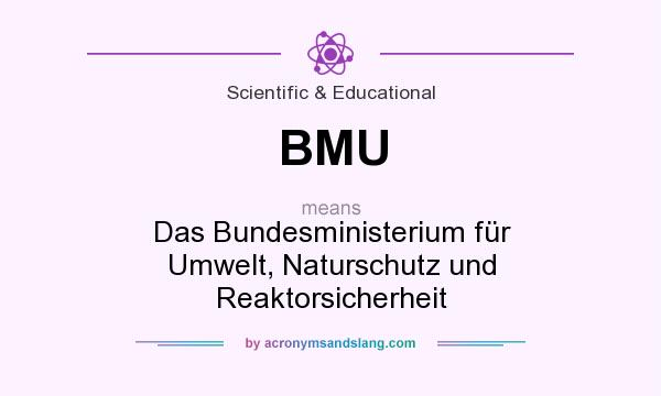 What does BMU mean? It stands for Das Bundesministerium für Umwelt, Naturschutz und Reaktorsicherheit