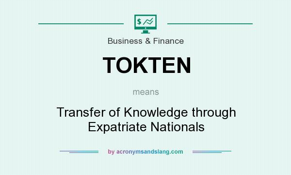 What does TOKTEN mean? It stands for Transfer of Knowledge through Expatriate Nationals