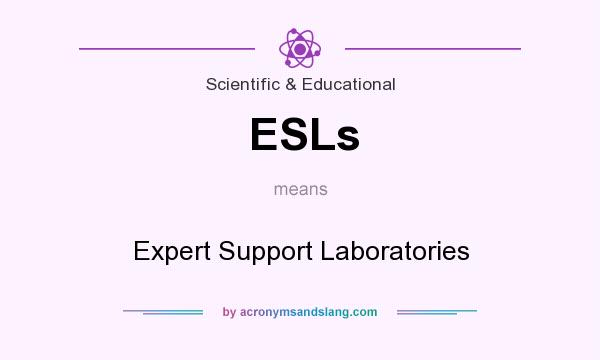 What does ESLs mean? It stands for Expert Support Laboratories