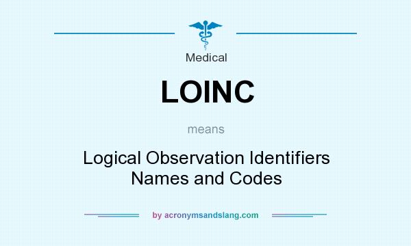What does LOINC mean? It stands for Logical Observation Identifiers Names and Codes