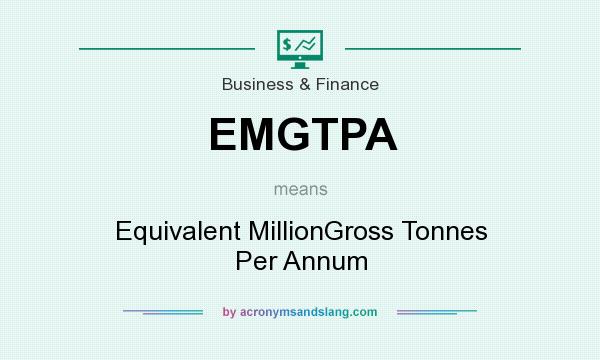 What does EMGTPA mean? It stands for Equivalent MillionGross Tonnes Per Annum