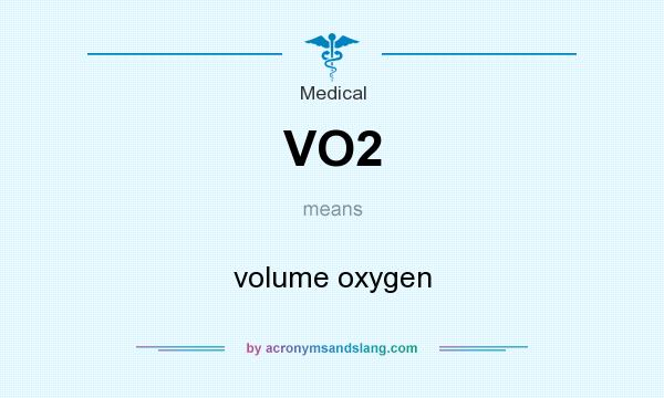 What does VO2 mean? It stands for volume oxygen