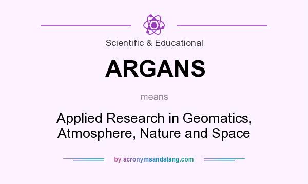 What does ARGANS mean? It stands for Applied Research in Geomatics, Atmosphere, Nature and Space