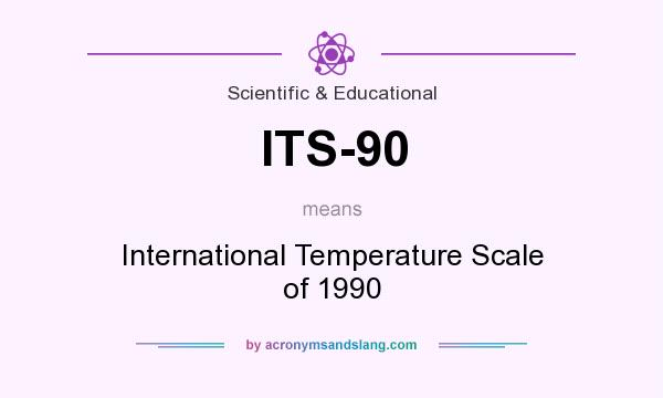 What does ITS-90 mean? It stands for International Temperature Scale of 1990