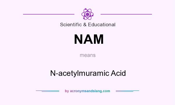 What does NAM mean? It stands for N-acetylmuramic Acid