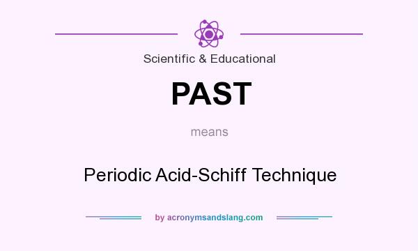 What does PAST mean? It stands for Periodic Acid-Schiff Technique