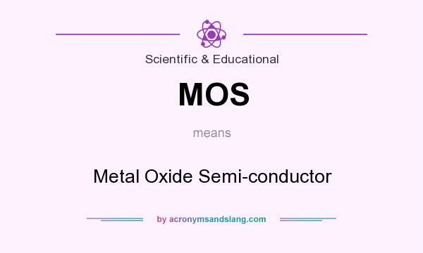 What does MOS mean? It stands for Metal Oxide Semi-conductor