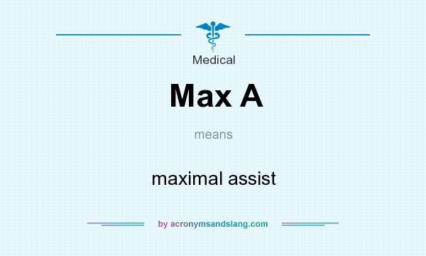 What does Max A mean? It stands for maximal assist