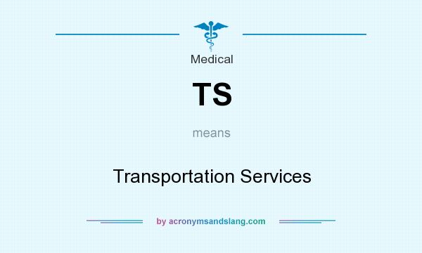 What does TS mean? It stands for Transportation Services