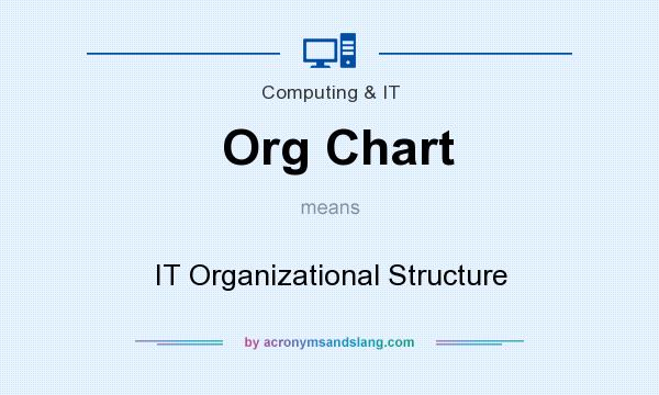What does Org Chart mean? It stands for IT Organizational Structure