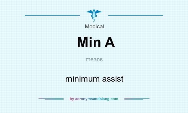 What does Min A mean? It stands for minimum assist