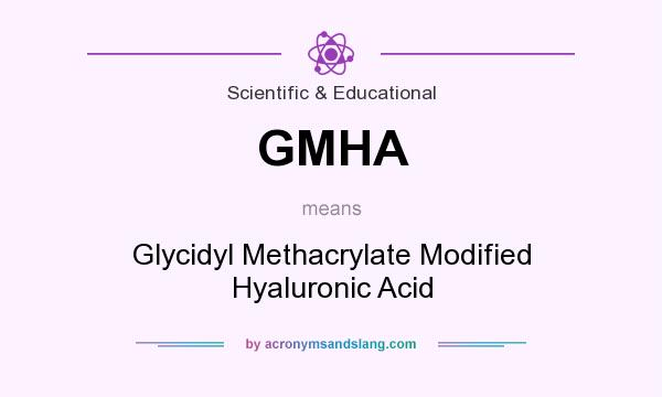 What does GMHA mean? It stands for Glycidyl Methacrylate Modified Hyaluronic Acid