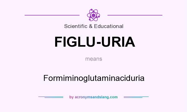 What does FIGLU-URIA mean? It stands for Formiminoglutaminaciduria