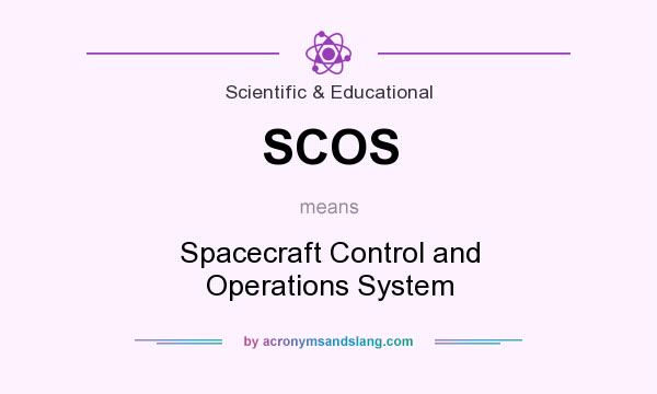 What does SCOS mean? It stands for Spacecraft Control and Operations System