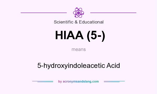 What does HIAA (5-) mean? It stands for 5-hydroxyindoleacetic Acid