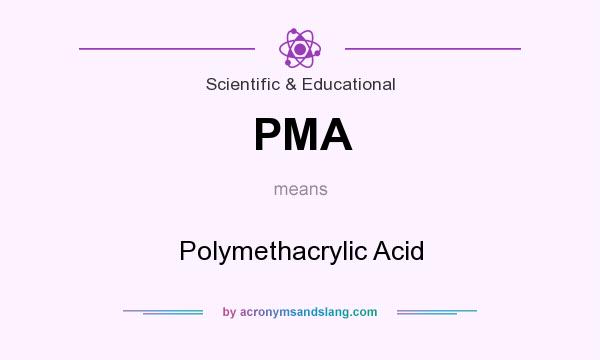 What does PMA mean? It stands for Polymethacrylic Acid